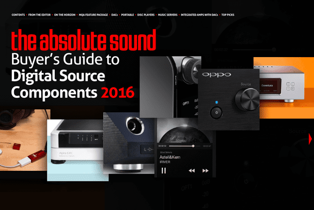 The Absolute Sound Buyer’s Guide to Digital Source Components 2016
